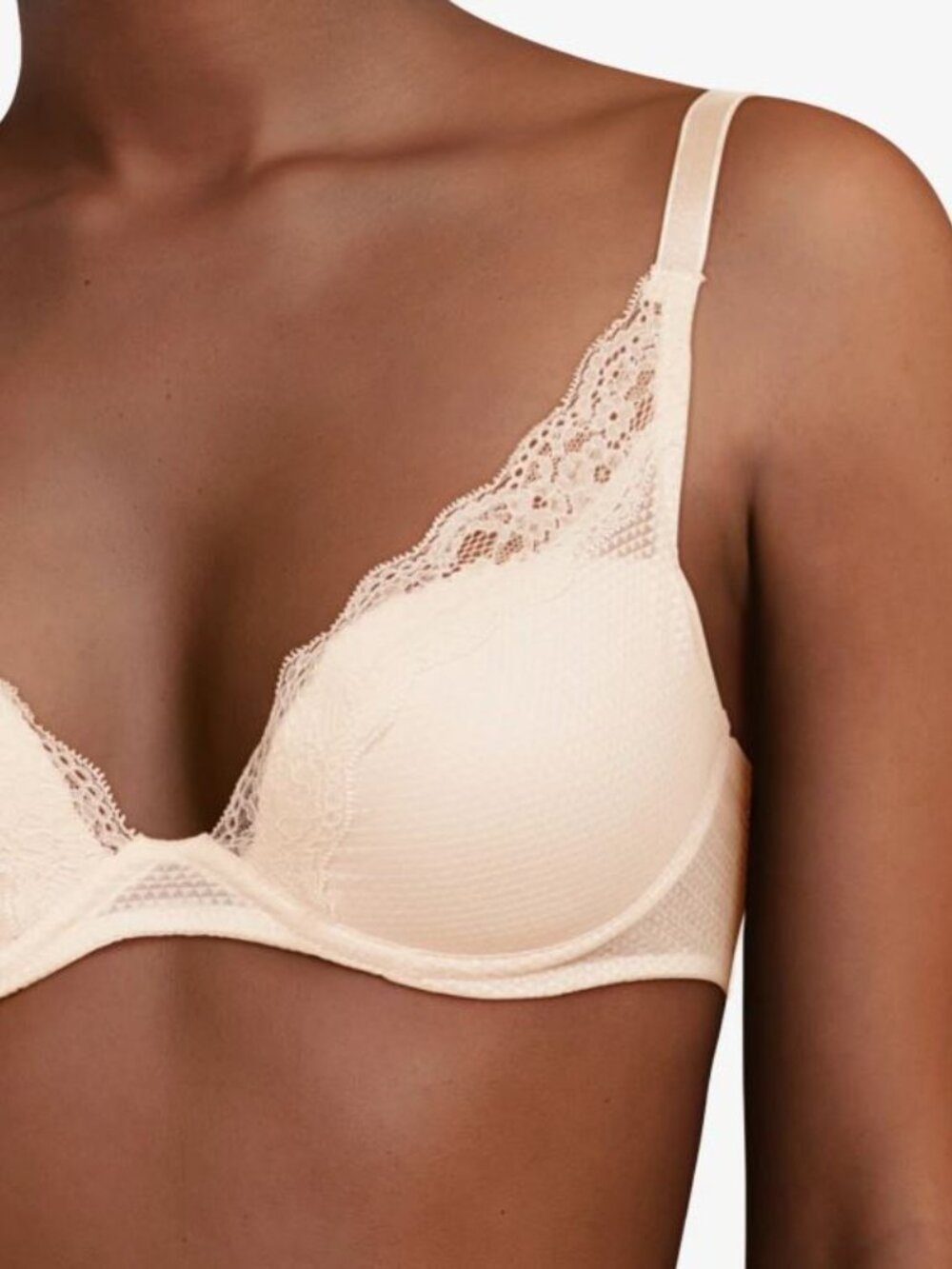 Chantelle Brooklyn Plunge Bra, Passionata in Nude Cappuccino ☕️ 32C